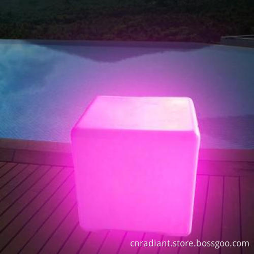 CUBE Shaped colour changing led furniture for indoor and outdoor place